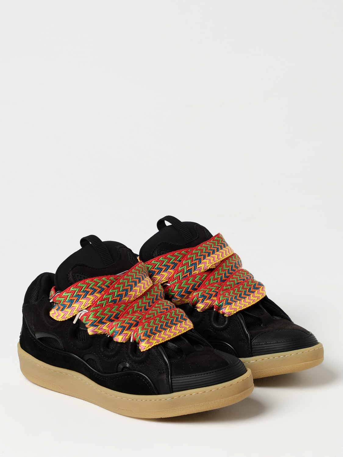 LANVIN: Shoes men - Black | Lanvin sneakers FMSKRK11DRA2A20 online at ...