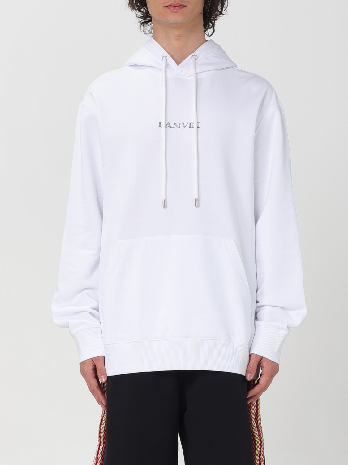 Lanvin Outlet: T-shirt men - White | Lanvin sweatshirt RUHO0009J110P24 ...