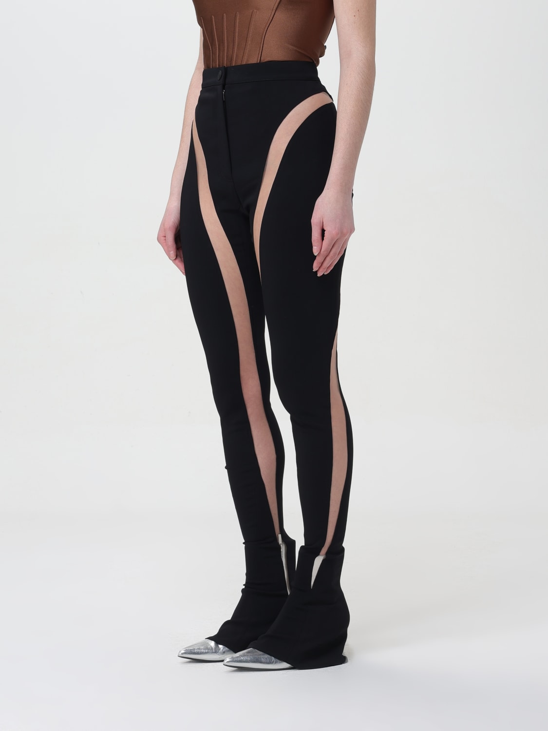 Mugler Outlet: Pants woman - Black | Mugler pants