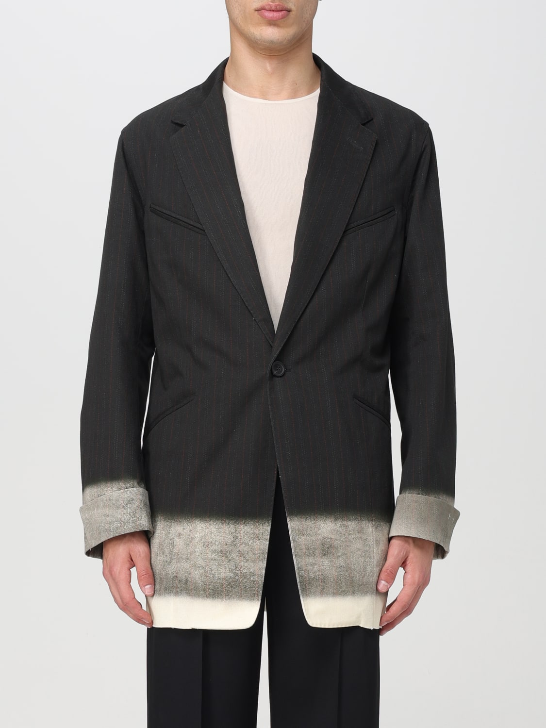 MAISON MARGIELA BLAZER: Blazer a monopetto Maison Margiela, Marrone - Img 1