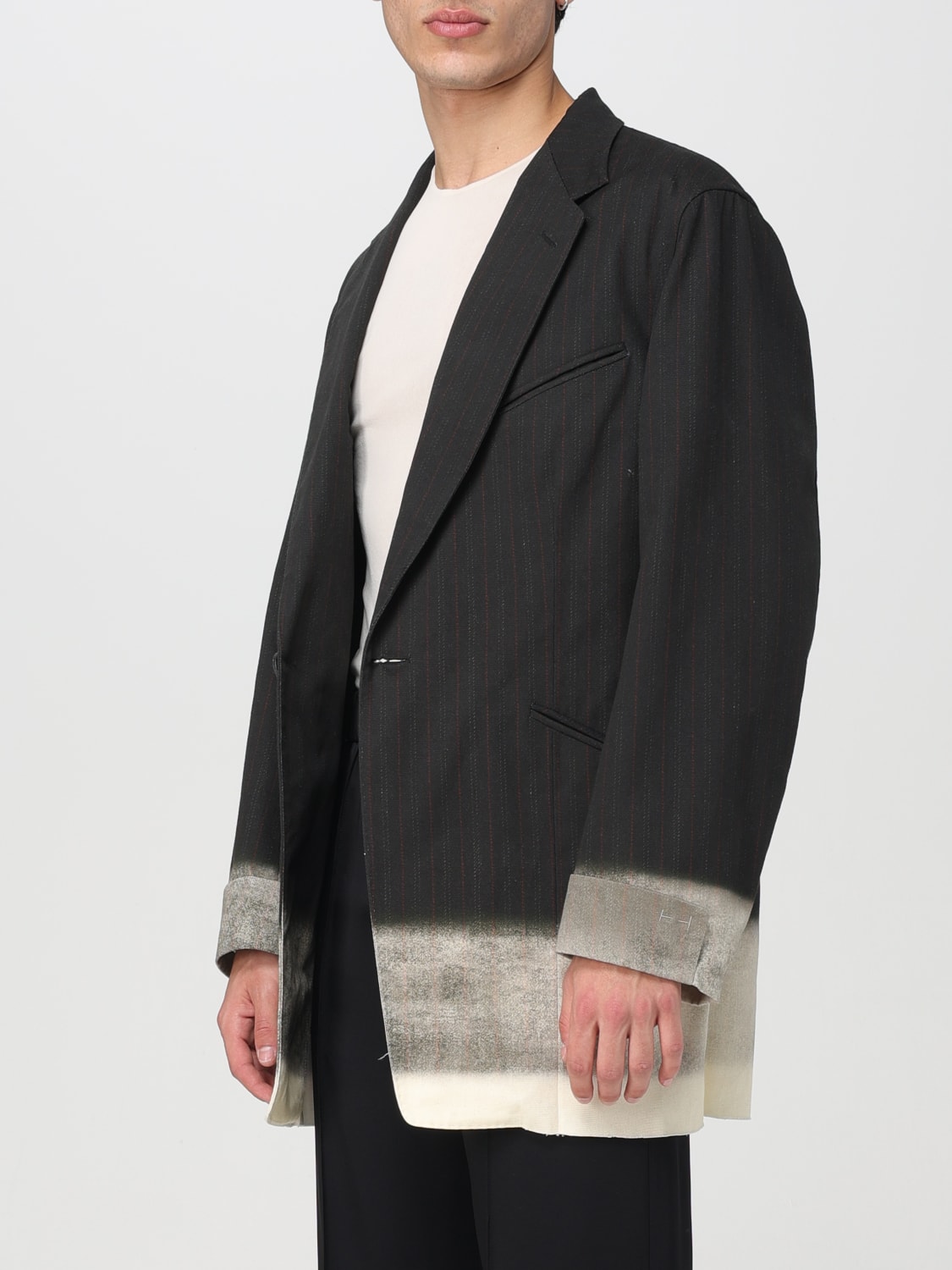 MAISON MARGIELA BLAZER: Blazer a monopetto Maison Margiela, Marrone - Img 4