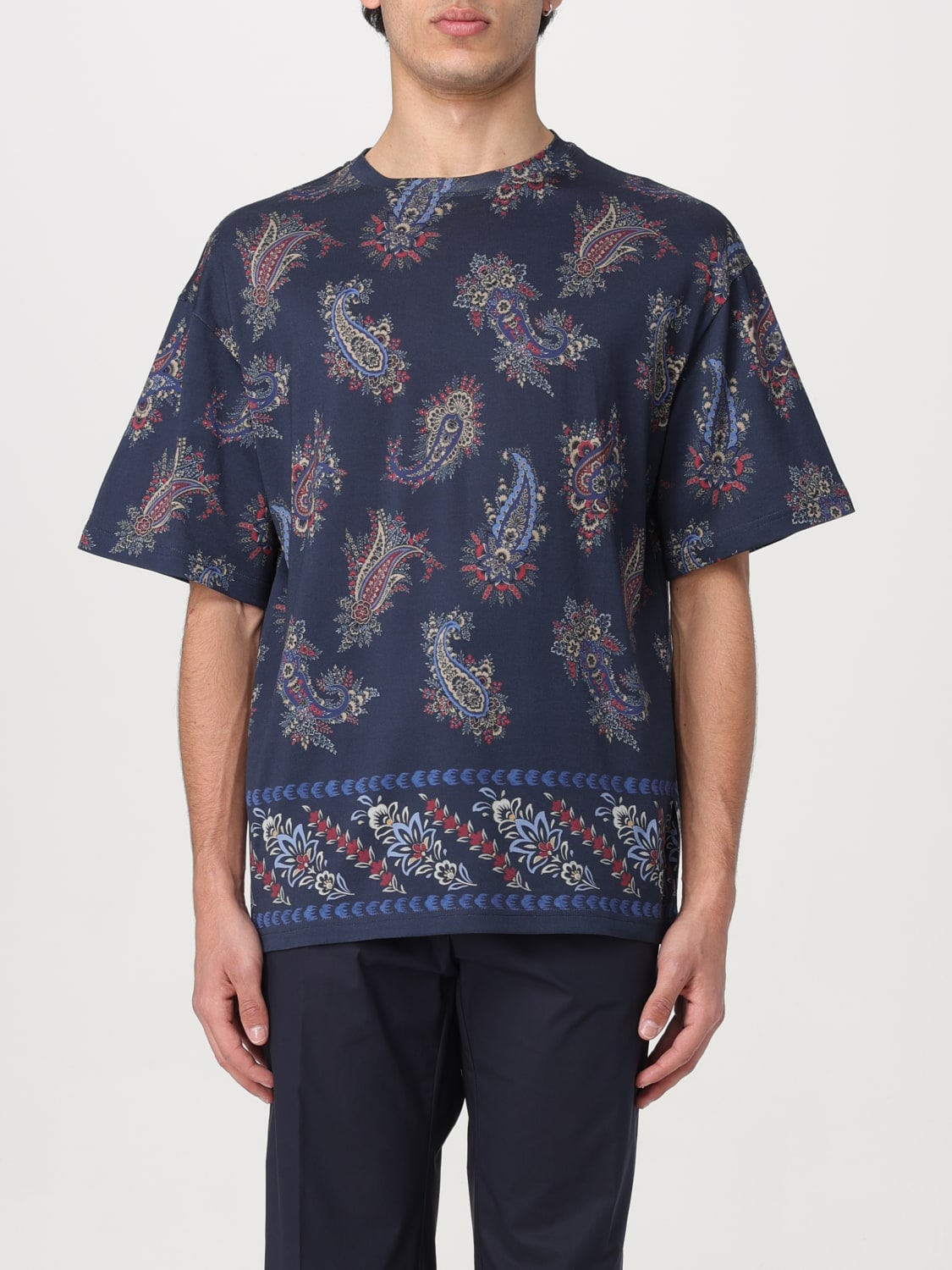 Giglio T-shirt Paisley Etro in lana vergine