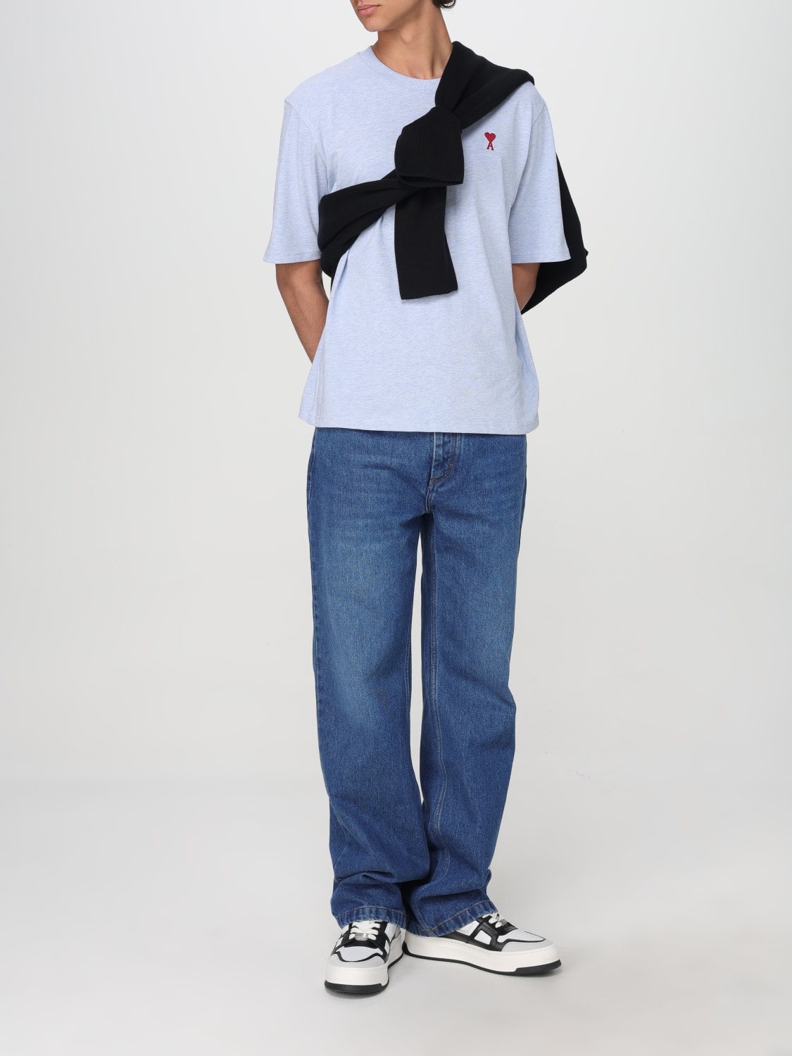 AMI PARIS JEANS: Jeans hombre Ami Paris, Azul Oscuro - Img 2