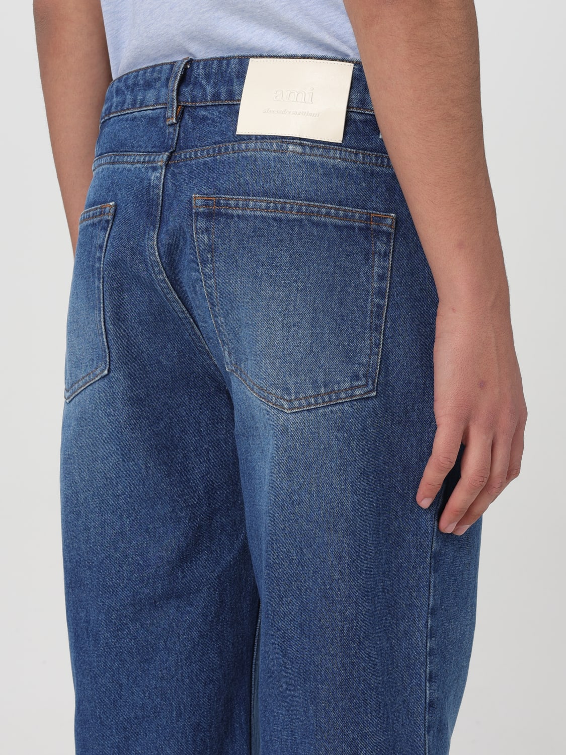 AMI PARIS JEANS: Jeans hombre Ami Paris, Azul Oscuro - Img 4