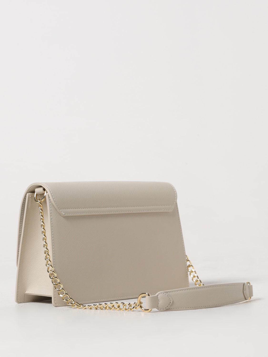 LOVE MOSCHINO SCHULTERTASCHE: Handtasche damen Love Moschino, Ivory - Img 2