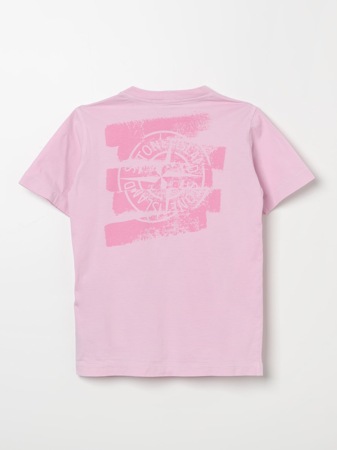 Stone Island Junior Outlet: T-shirt kids - Pink | Stone Island Junior t- shirt 21079 online at GIGLIO.COM