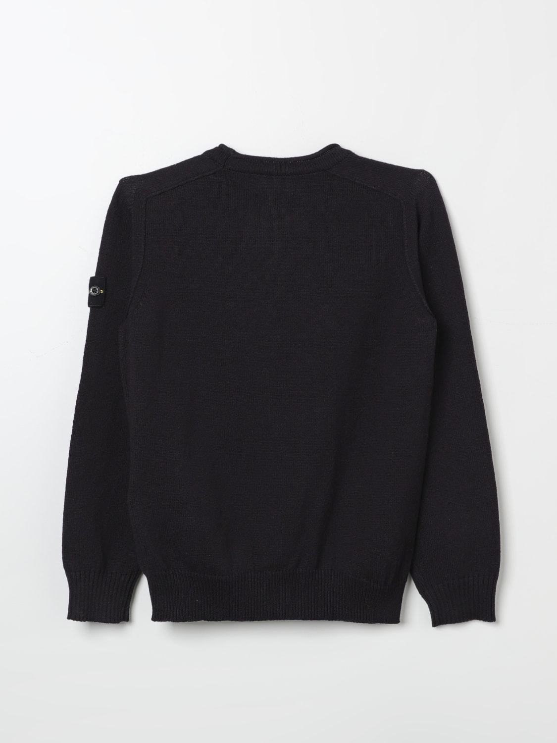 Black junior stone island jumper online
