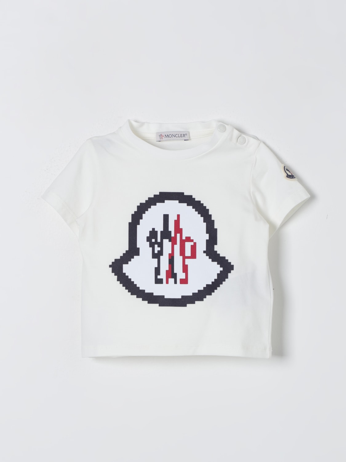 MONCLER T-SHIRT: T-shirt kids Moncler, White - Img 1