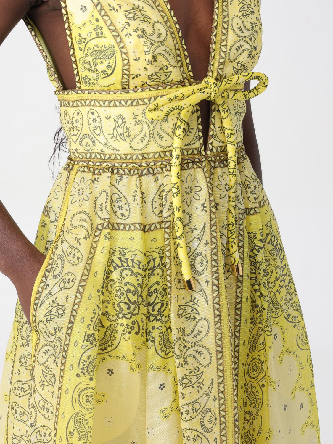 Zimmermann fashion yellow dress