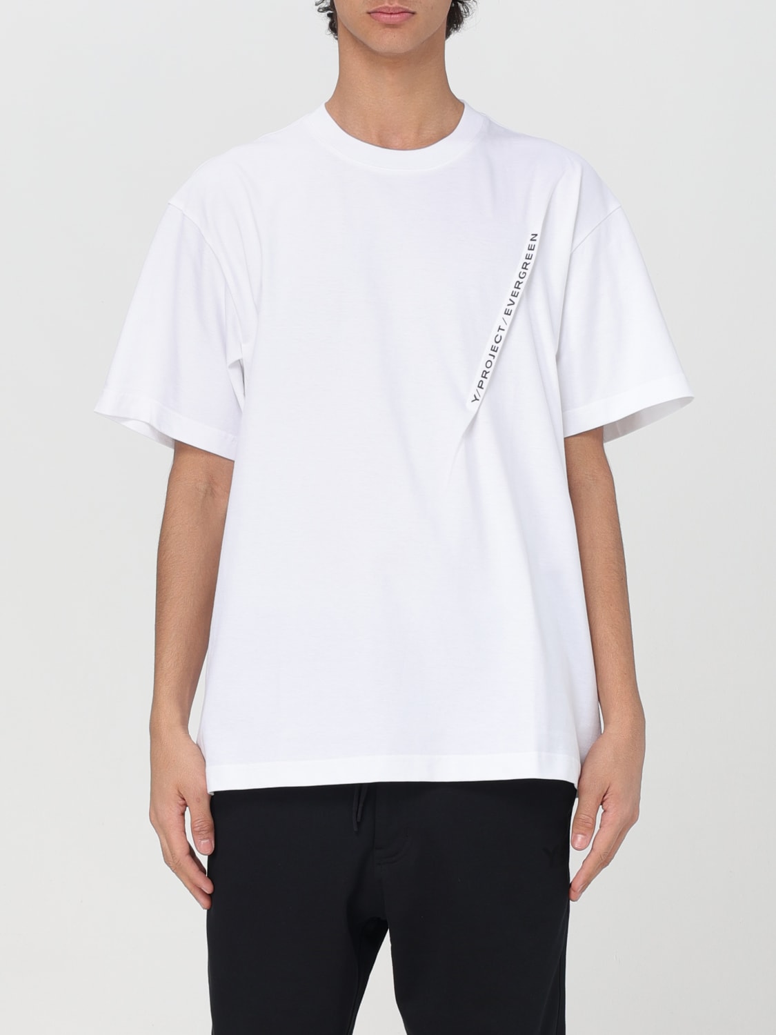 Y/PROJECT: T-shirt men - White | Y/Project t-shirt 204TS001 online at ...