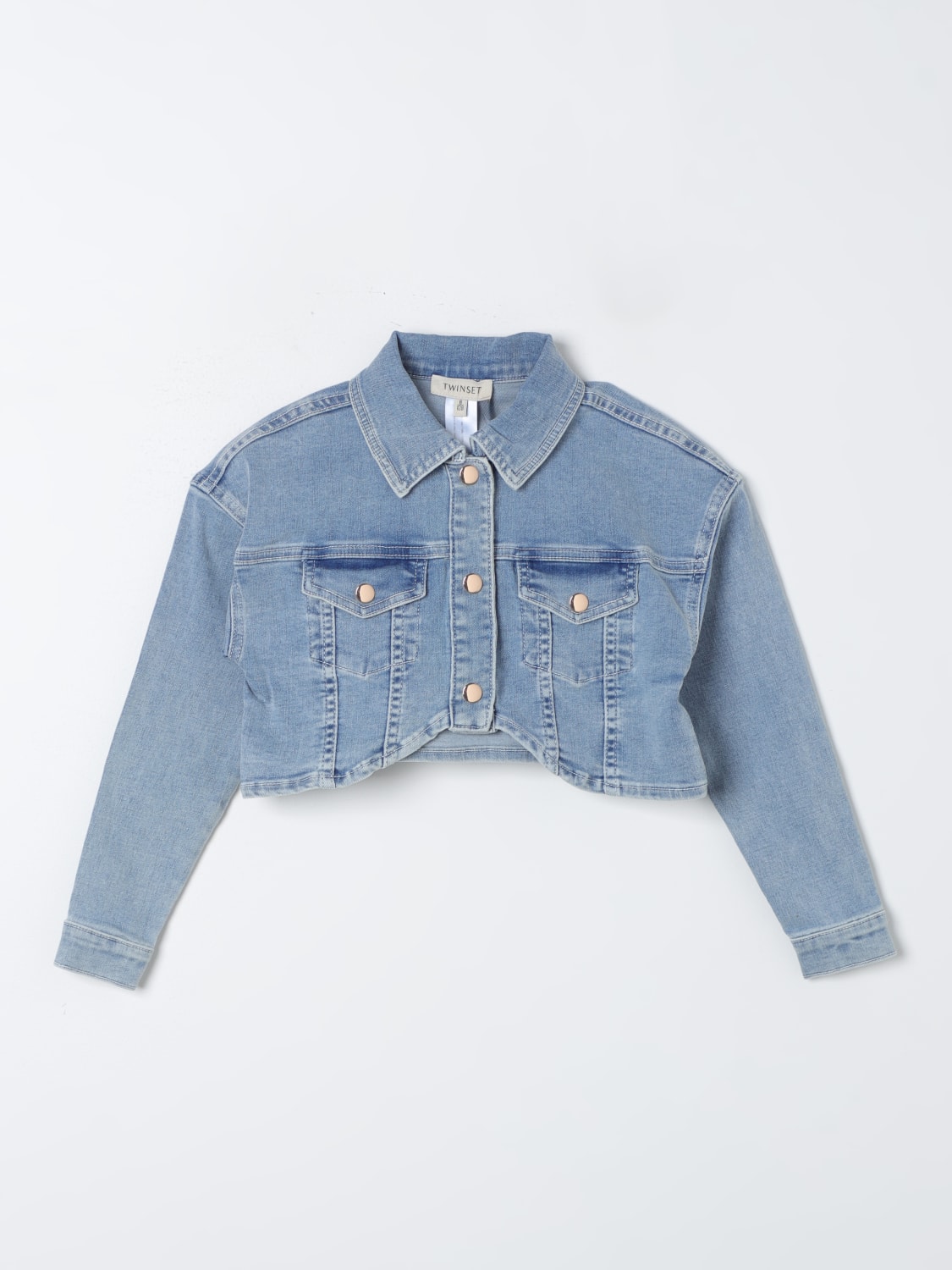 TWINSET VESTE: Veste enfant Twinset, Bleu - Img 1