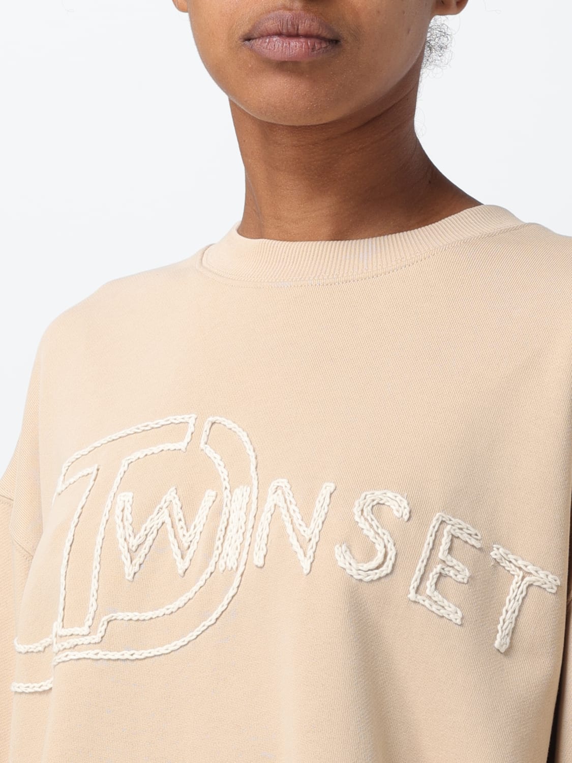 TWINSET SWEATSHIRT: Sweatshirt damen Twinset, Milch - Img 3