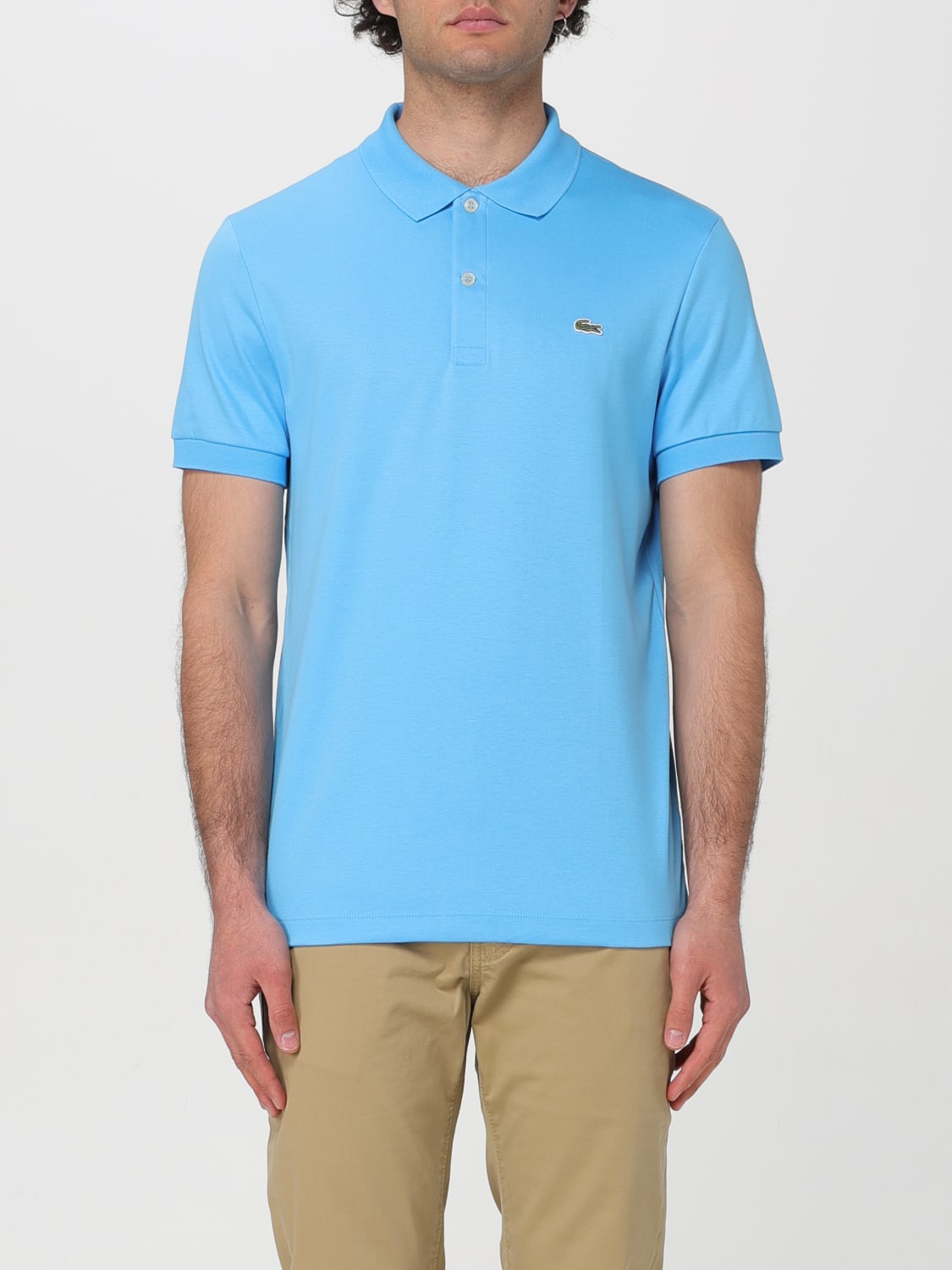 LACOSTE: Polo shirt men - Gnawed Blue | Lacoste polo shirt DH2050 ...