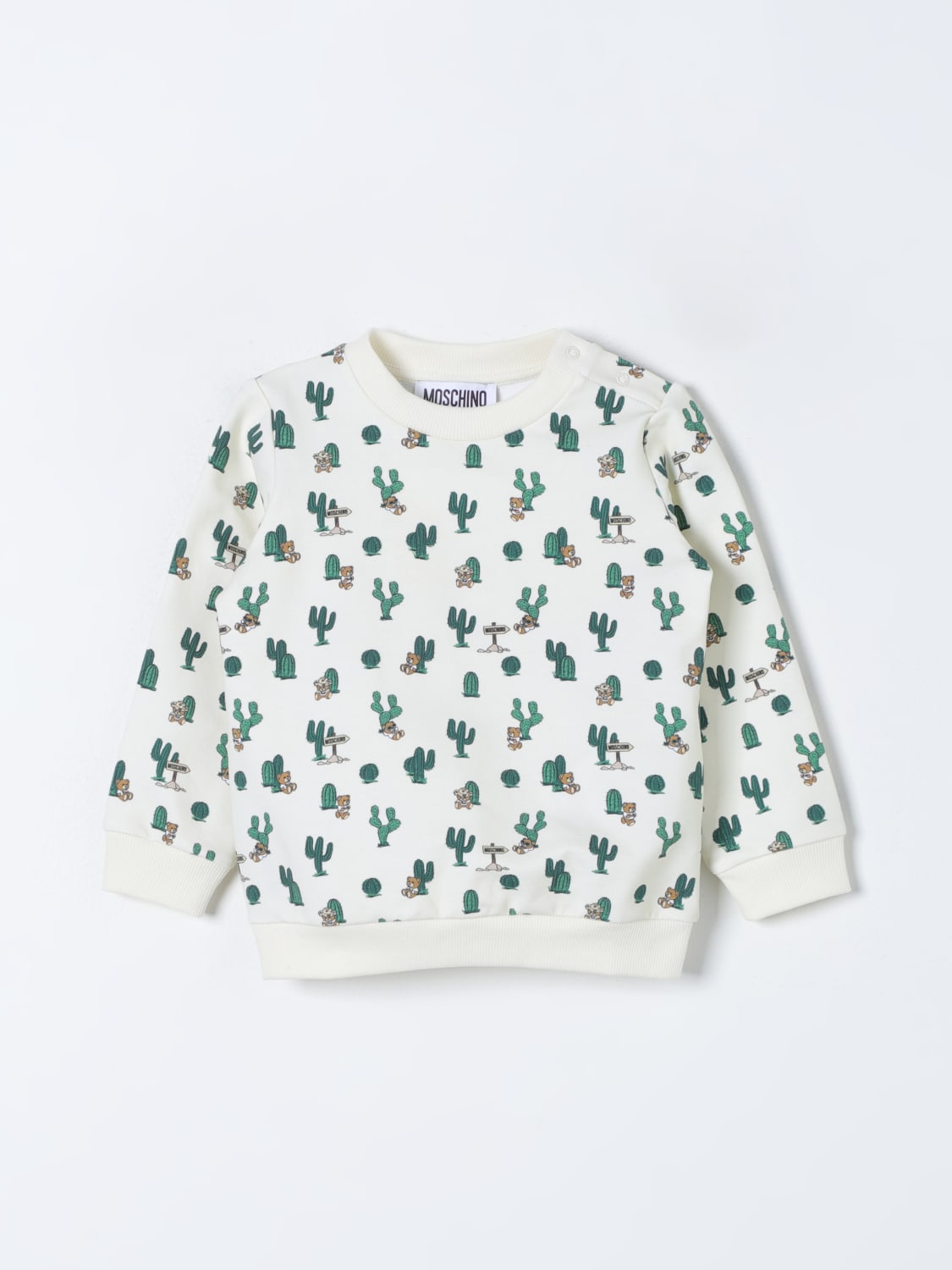 MOSCHINO JERSEY: Jersey niños Moschino Baby, Blanco - Img 1