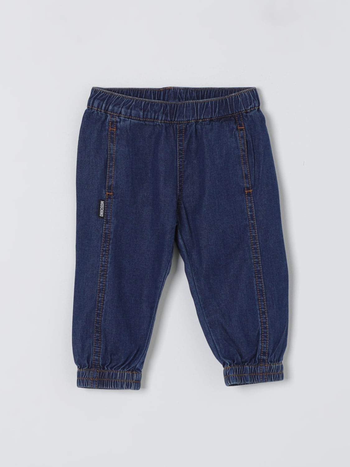 MOSCHINO PANTS: Pants kids Moschino Baby, Blue - Img 1