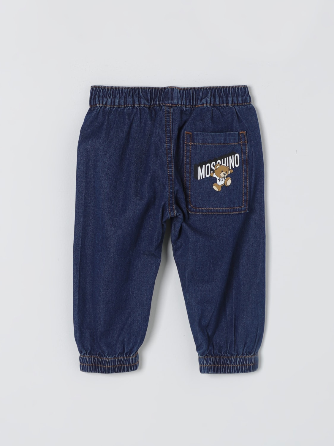 MOSCHINO PANTS: Pants kids Moschino Baby, Blue - Img 2