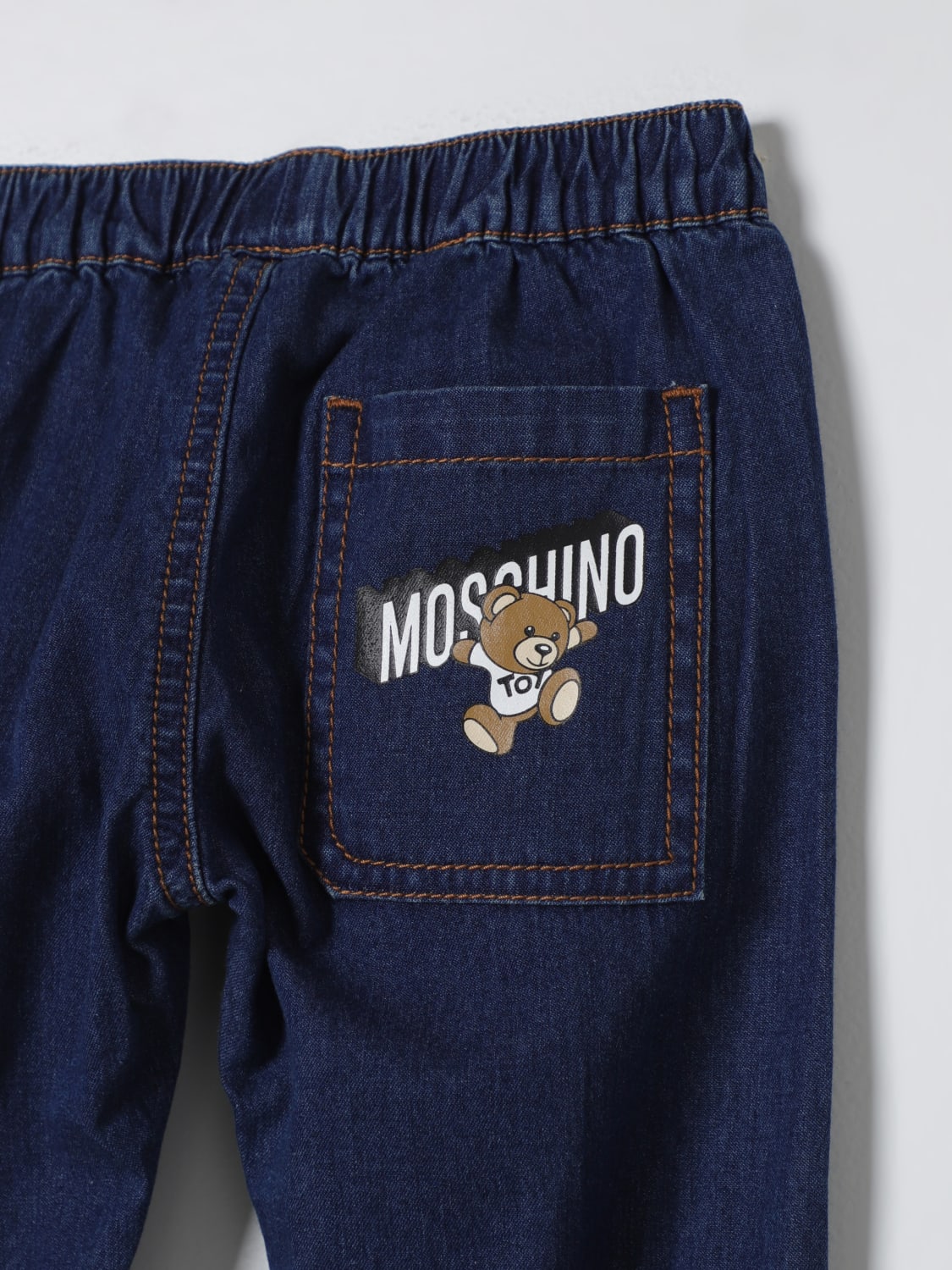 MOSCHINO PANTS: Pants kids Moschino Baby, Blue - Img 3