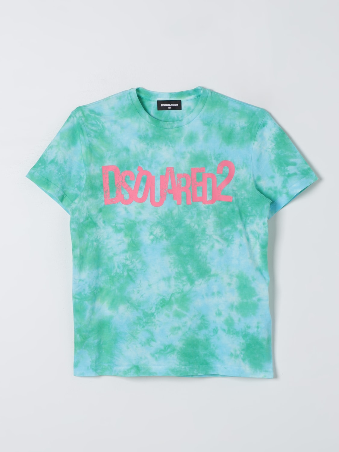 DSQUARED2 T-SHIRT: T-shirt kids Dsquared2 Junior, Green - Img 1