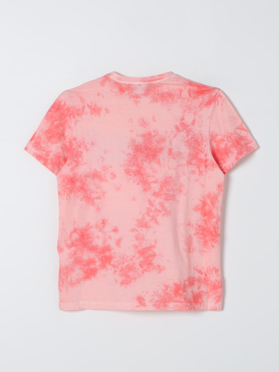 DSQUARED2 T-SHIRT: T-shirt Dsquared2 Junior stampa tie-dye, Corallo - Img 2