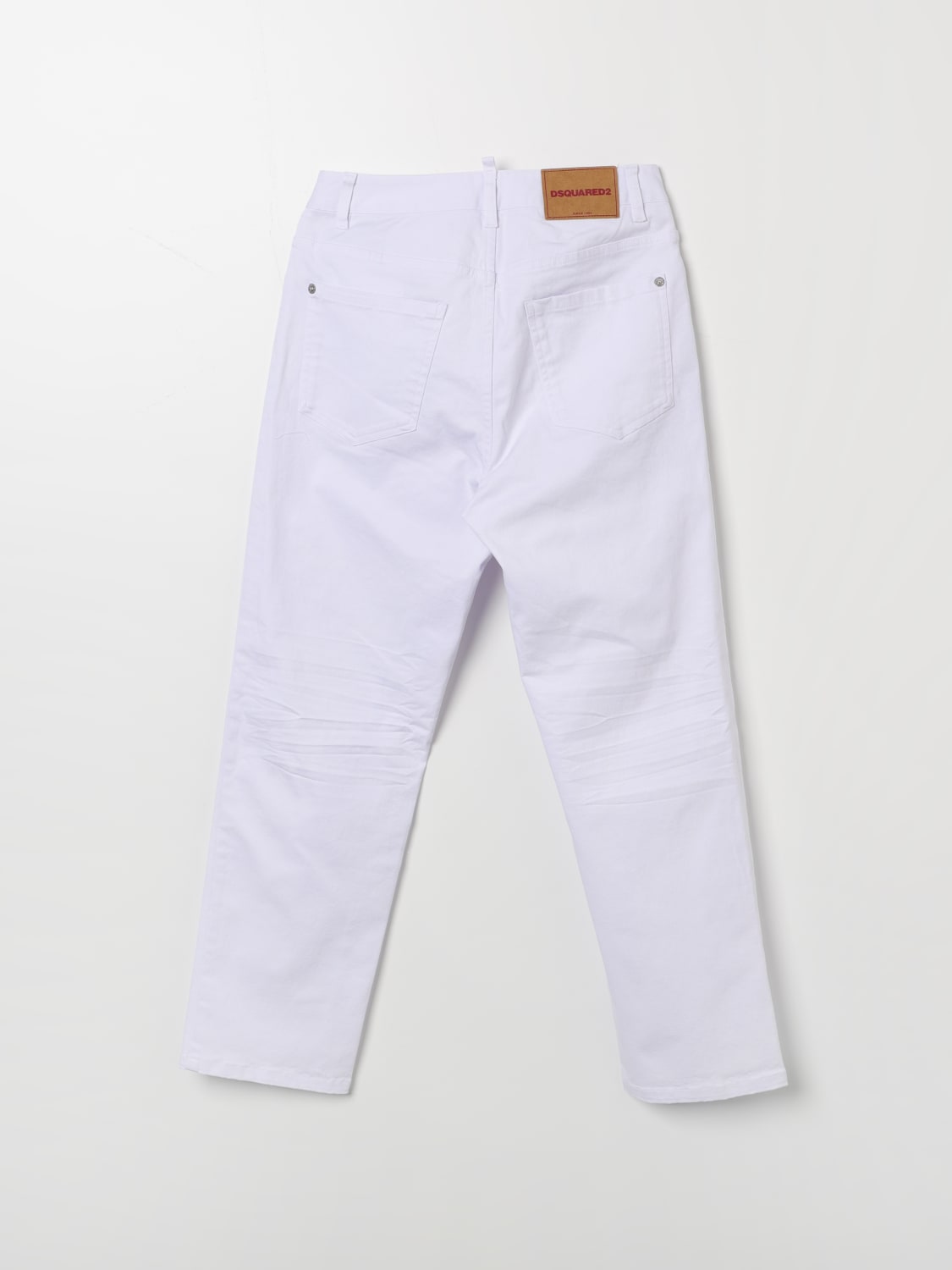 DSQUARED2 JEANS: Dsquared2 Junior cotton jeans, White - Img 2