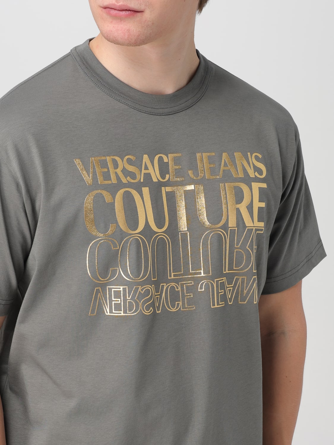 VERSACE JEANS COUTURE T-SHIRT: T-shirt men Versace Jeans Couture, Grey - Img 3