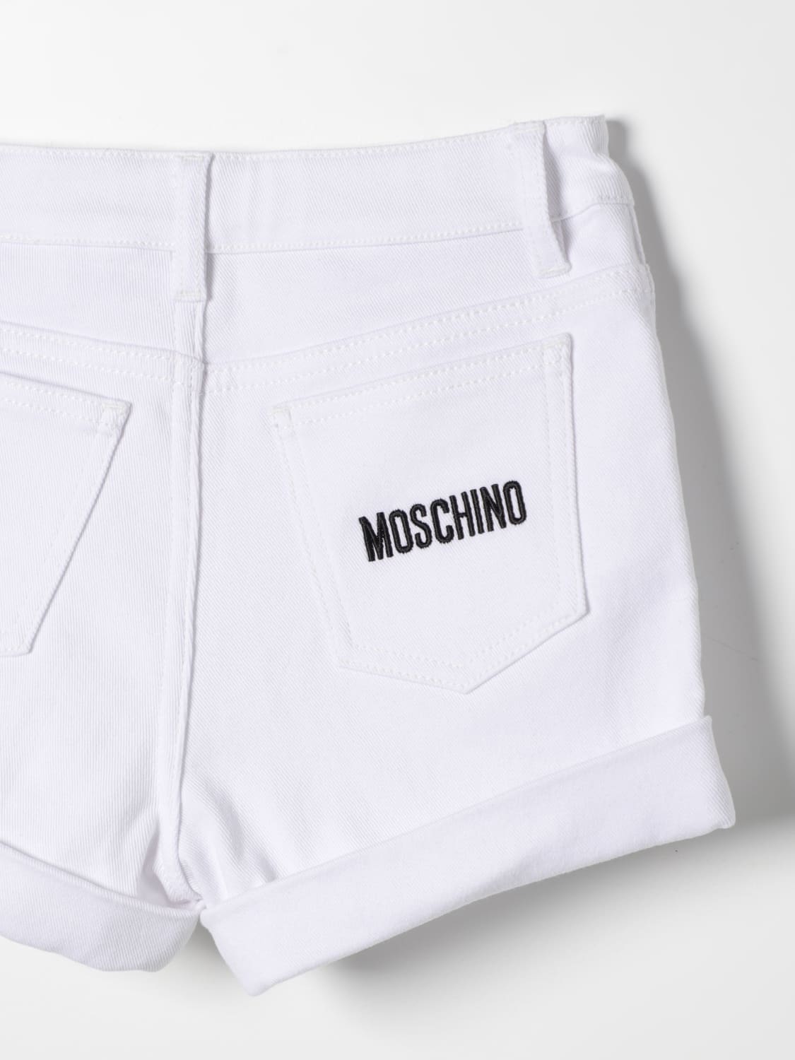 MOSCHINO ШОРТЫ: Брюки Детское Moschino Kid, Белый - Img 3