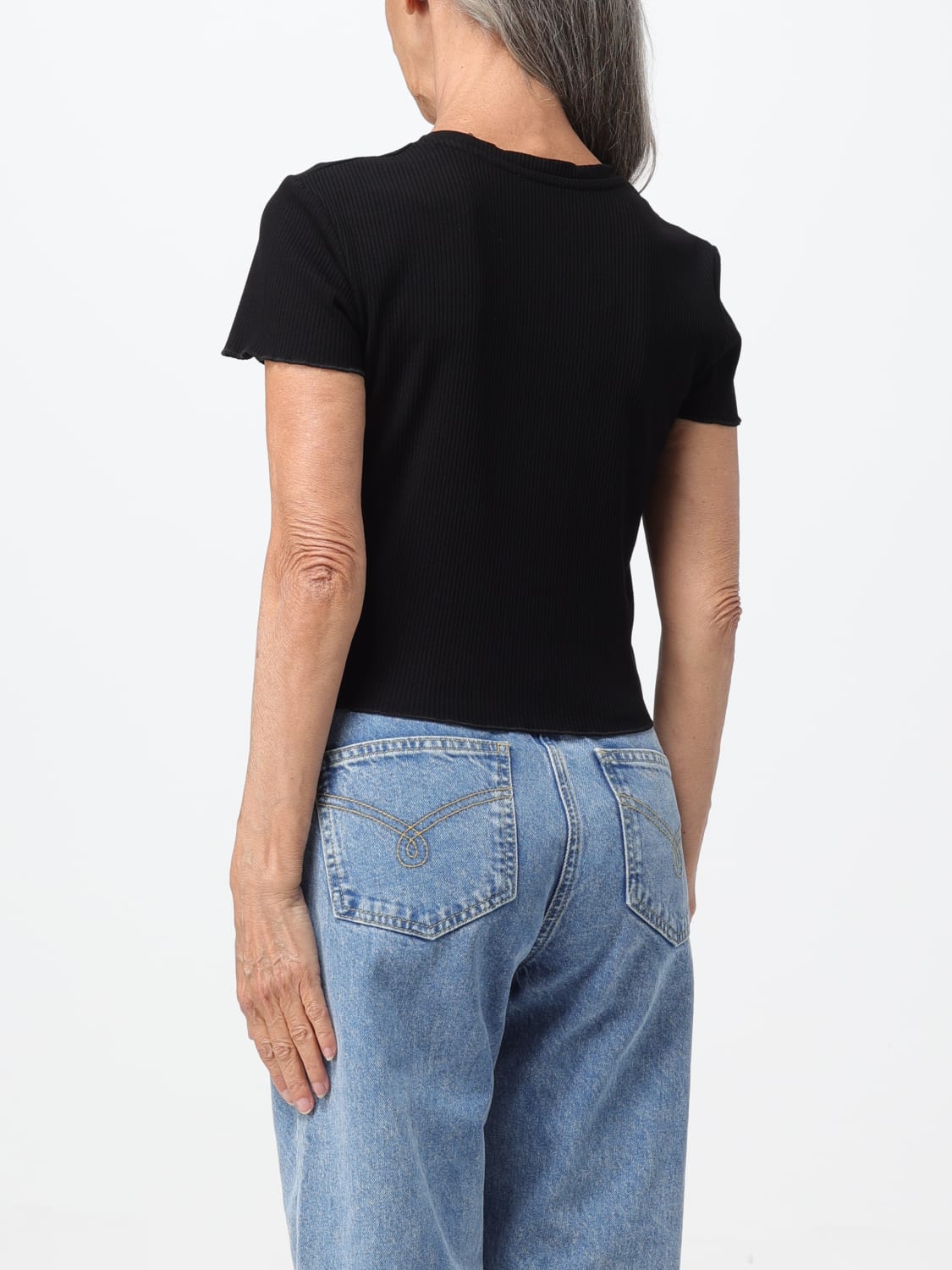 MOSCHINO JEANS T-SHIRT: Sweater woman Moschino Jeans, Black - Img 2