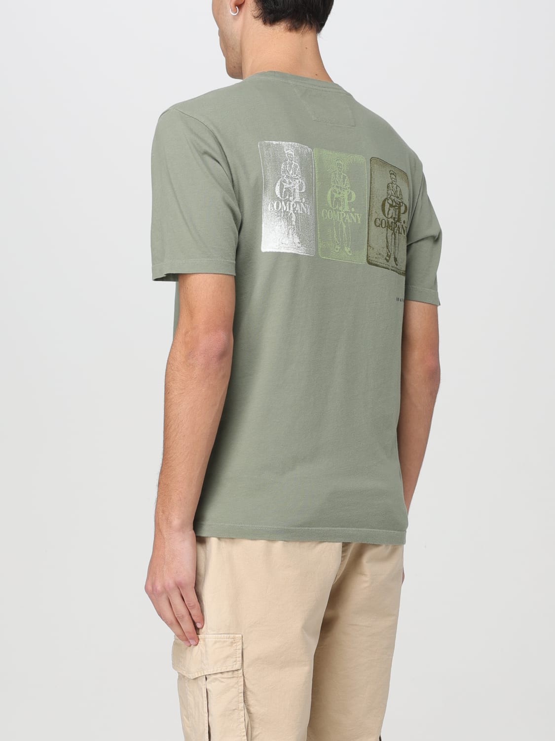 C.P. COMPANY T-SHIRT: T-shirt men C.P. Company, Green - Img 3