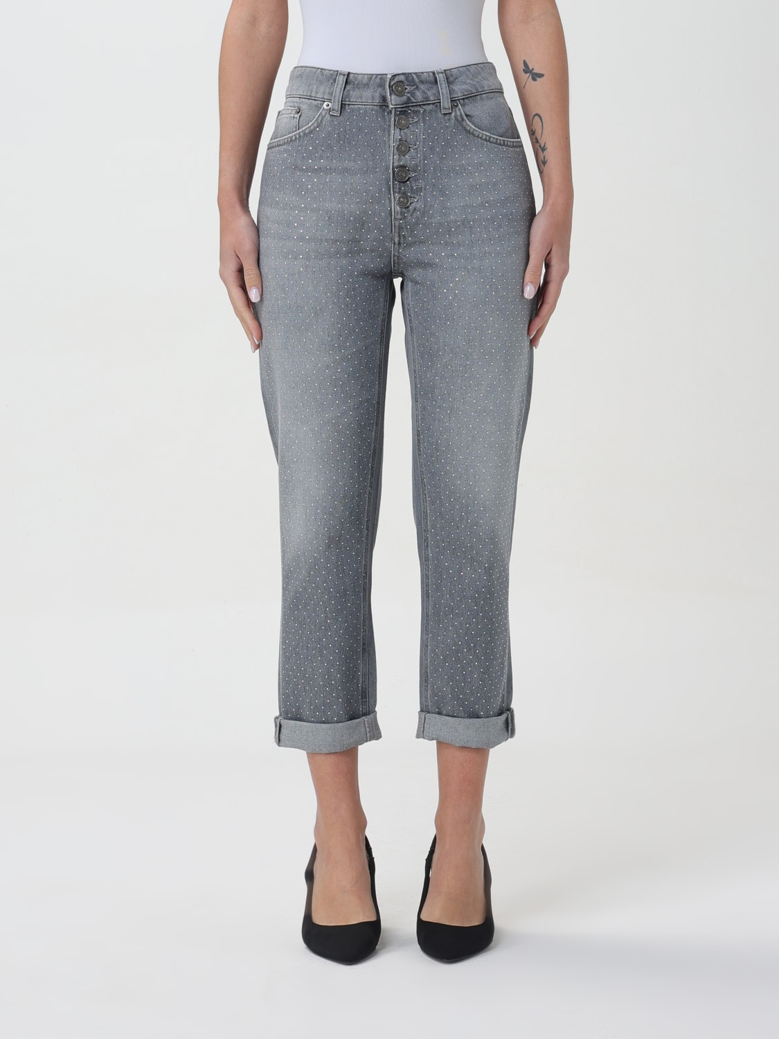 DONDUP JEANS: Jeans donna Dondup, Grigio - Img 1