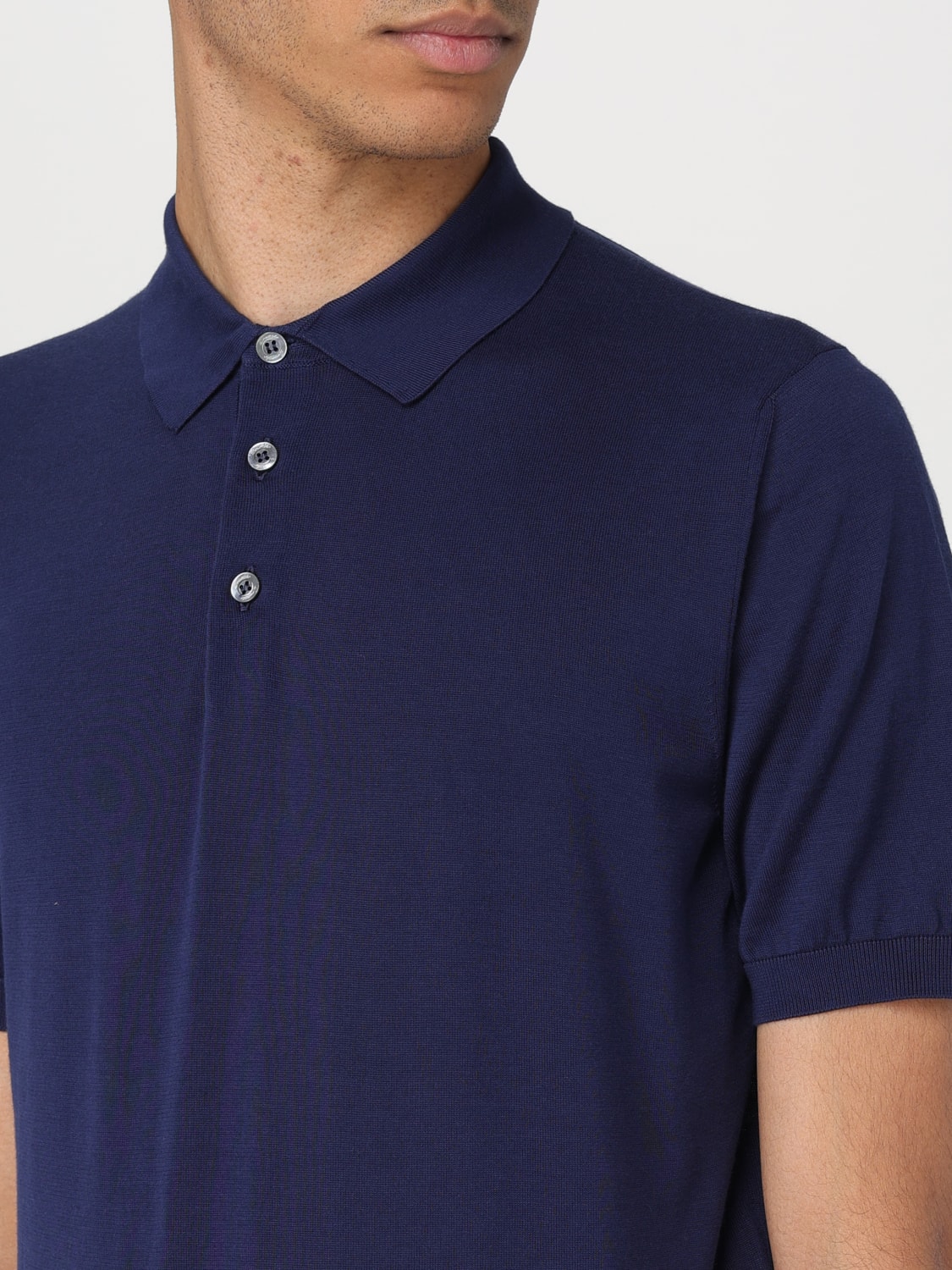 DRUMOHR POLO SHIRT: Polo shirt men Drumohr, Blue 1 - Img 3