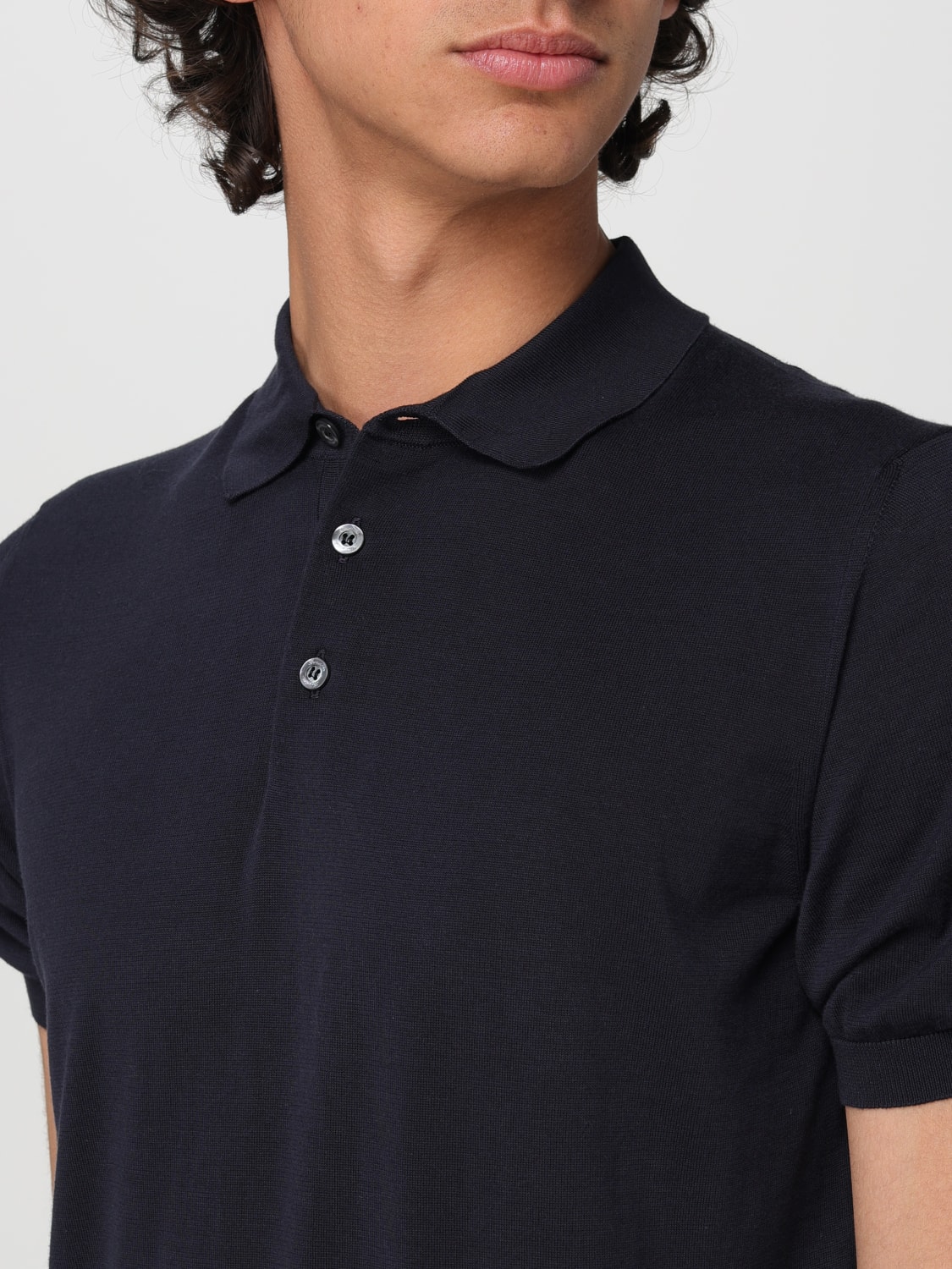 DRUMOHR POLO SHIRT: Polo shirt men Drumohr, Blue 2 - Img 3