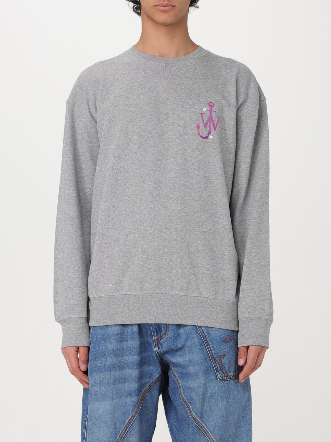 Jw Anderson Outlet: Sweatshirt men - Grey | Jw Anderson sweatshirt ...