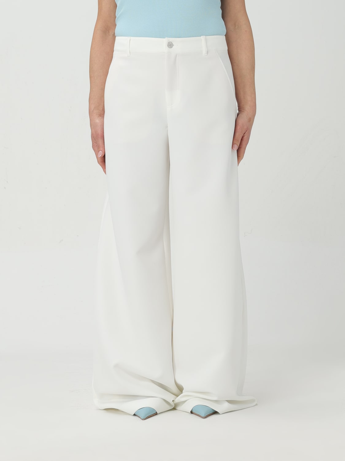 MOSCHINO JEANS PANTS: Pants woman Moschino Jeans, White - Img 1