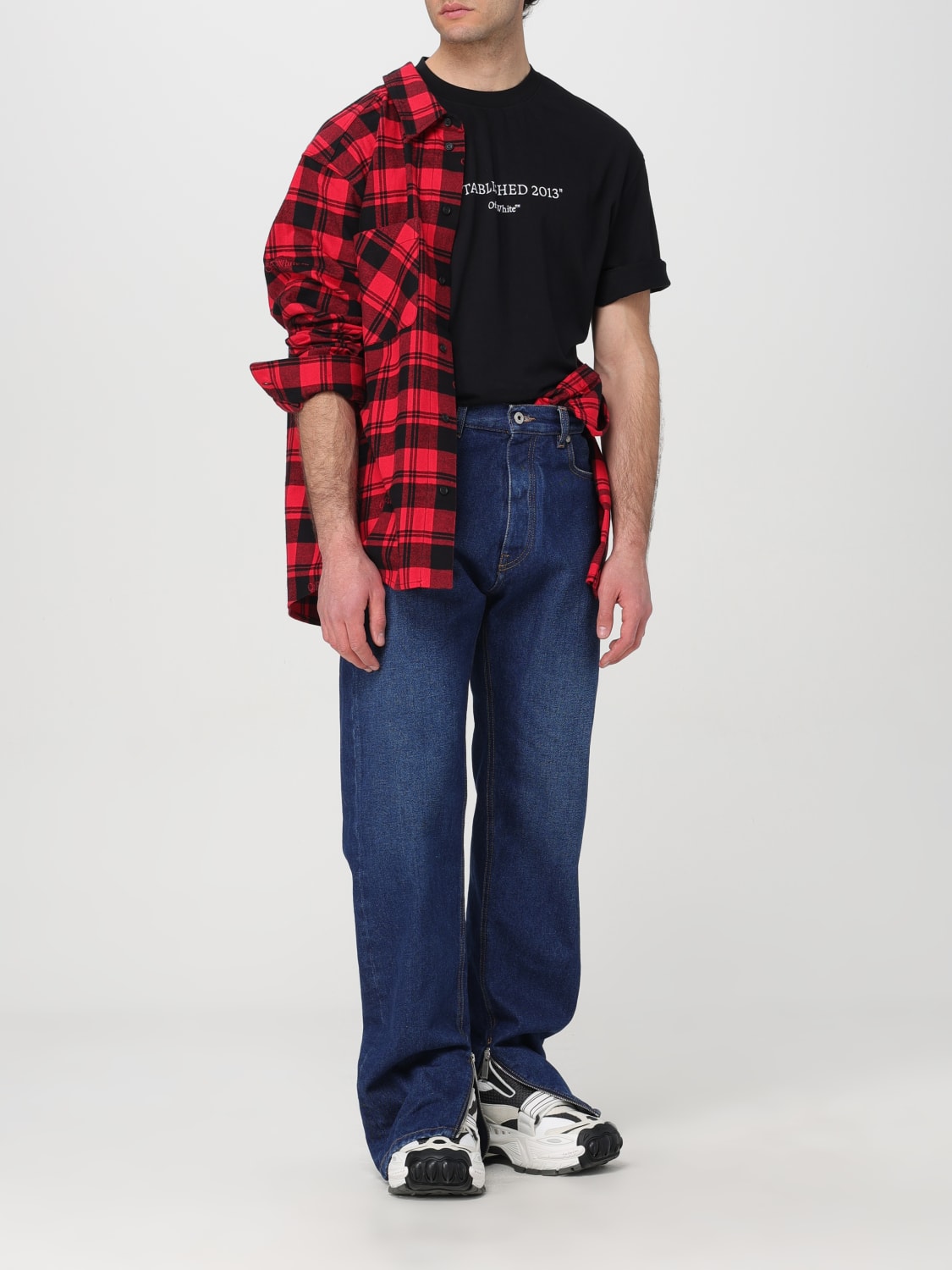 OFF-WHITE JEANS: Jeans men Off-white, Blue - Img 2