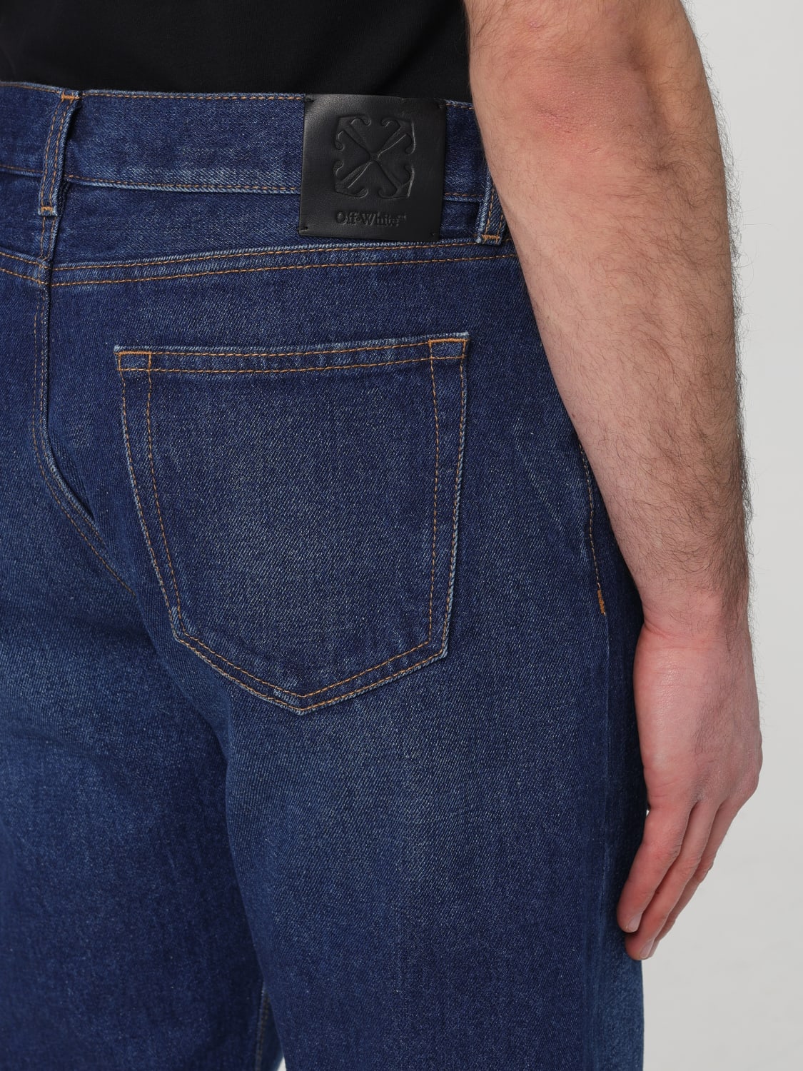 OFF-WHITE JEANS: Jeans men Off-white, Blue - Img 5