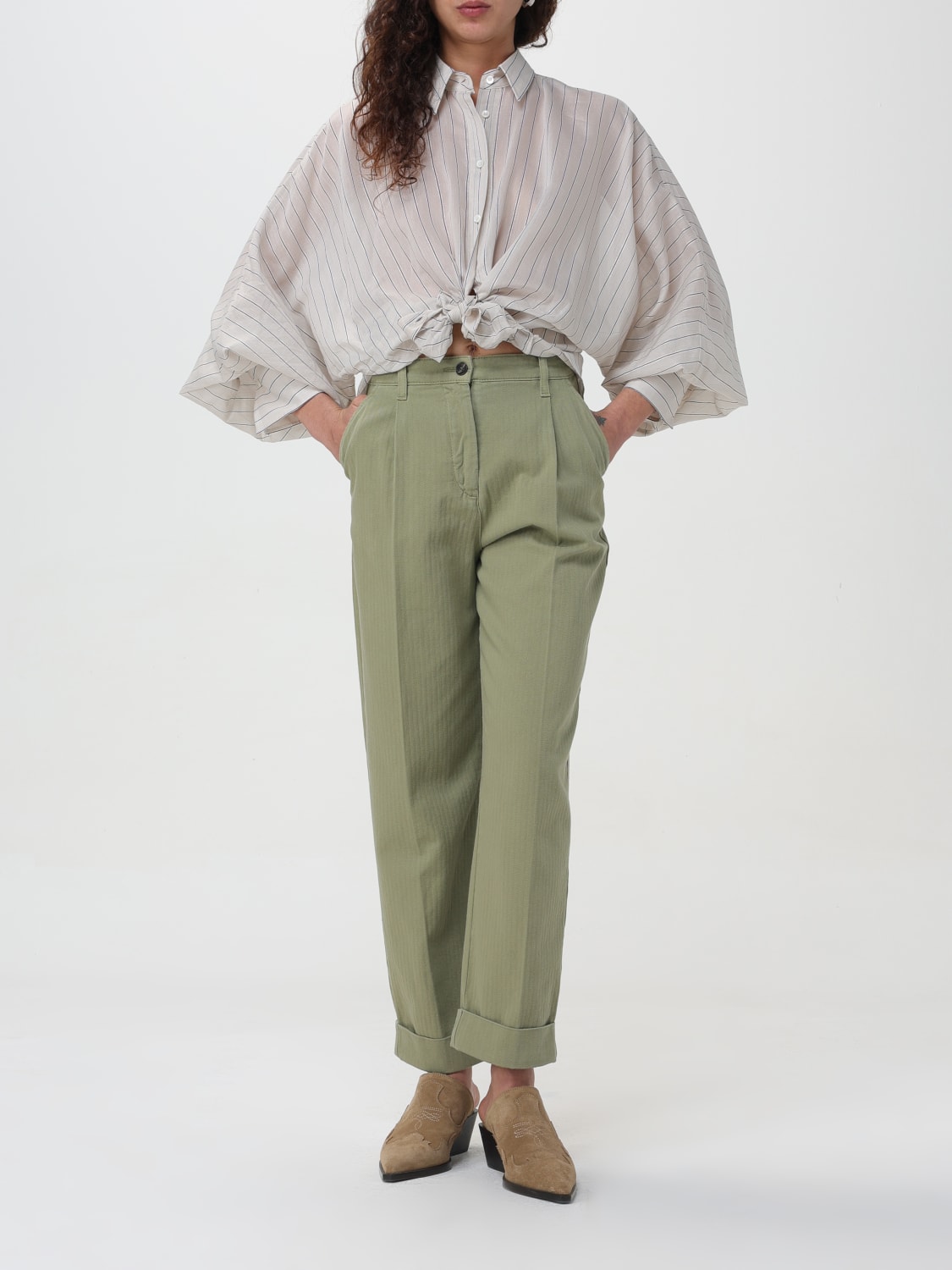 パンツ ETRO Woman Pants Green WREA0018AC169 V0688 Etro Outlet: Pants woman - Green | Etro pants WREA0018AC169