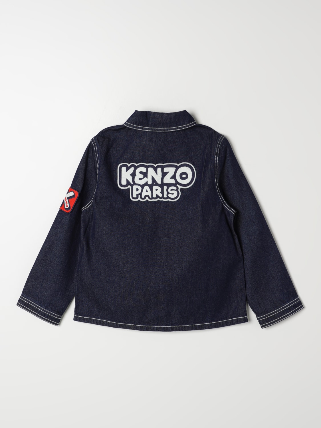 KENZO KIDS 재킷: 블레이저 남아 Kenzo Kids, 블루 - Img 2