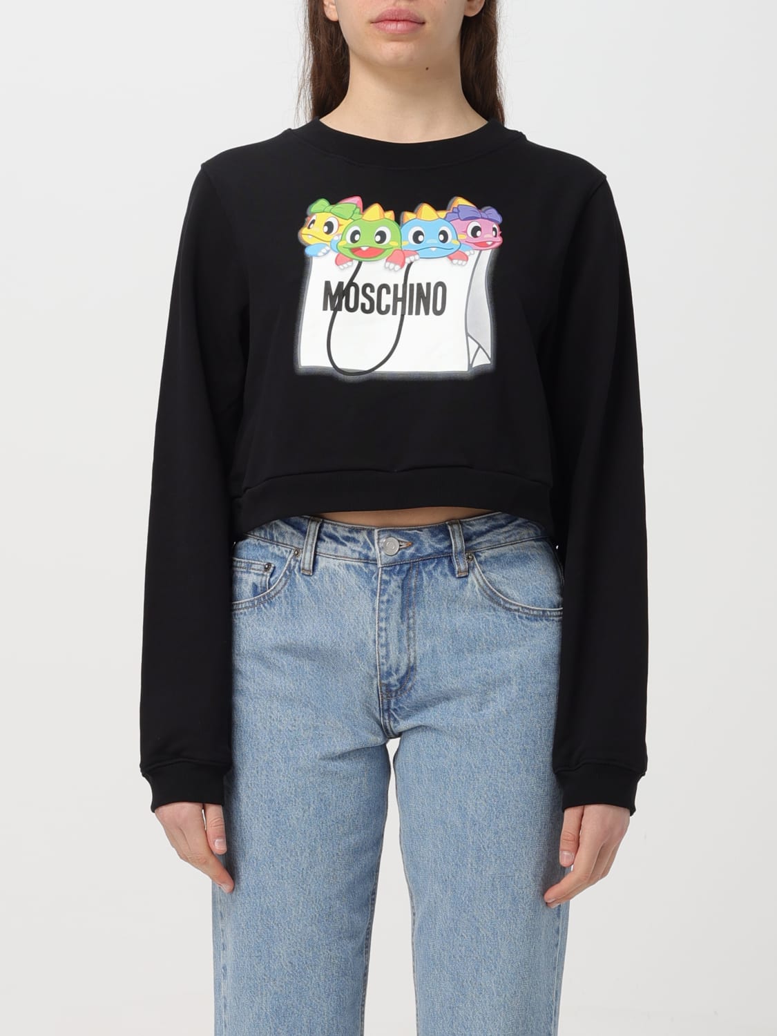 MOSCHINO COUTURE SWEATSHIRT: Sweater woman Moschino Couture, Black - Img 1