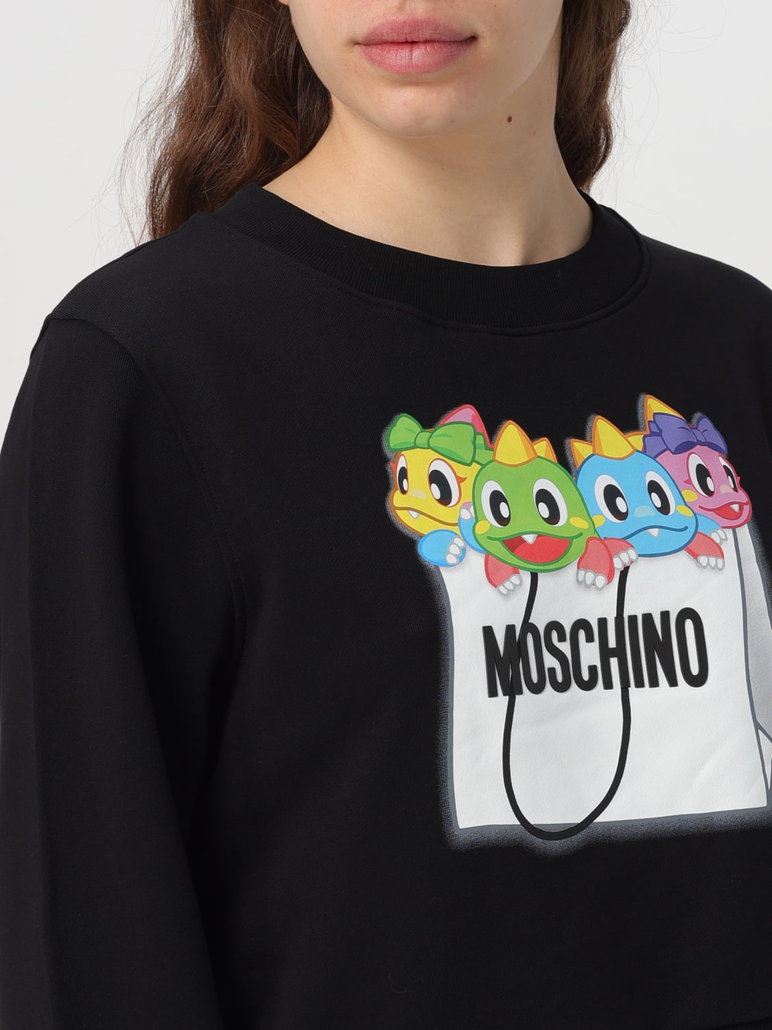 MOSCHINO COUTURE SWEATSHIRT: Sweater woman Moschino Couture, Black - Img 3