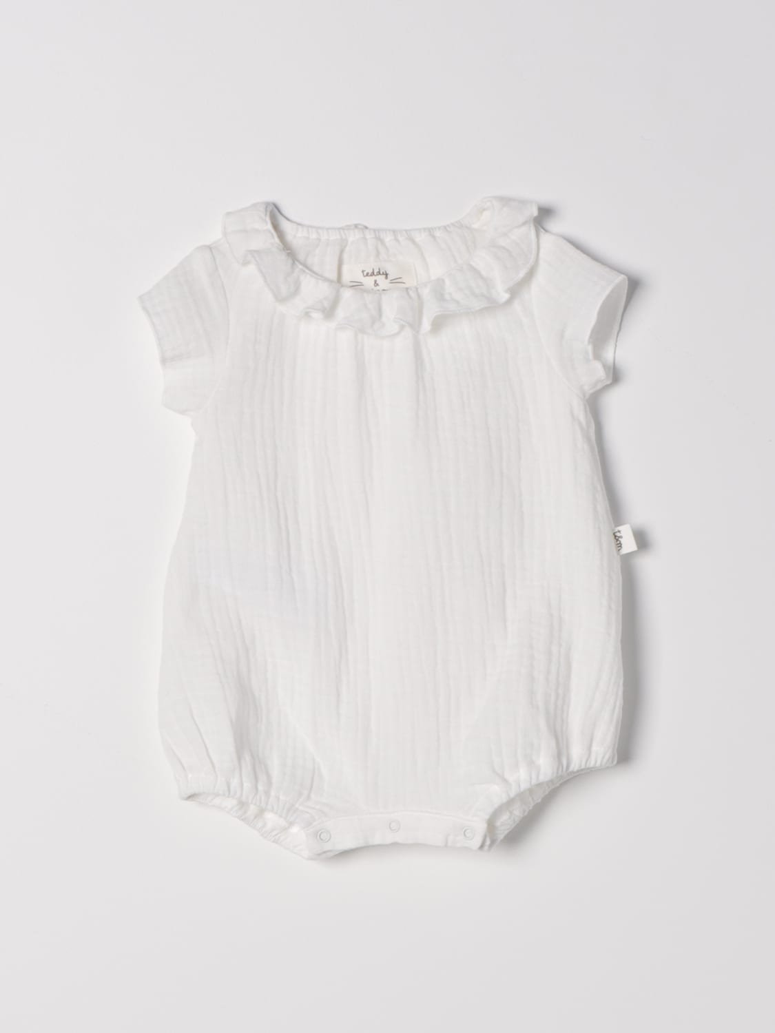 TEDDY & MINOU ROMPER: Romper kids Teddy & Minou, White - Img 1