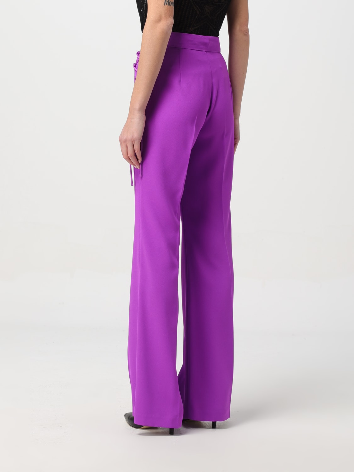 Pants TWINSET Woman color Lilac