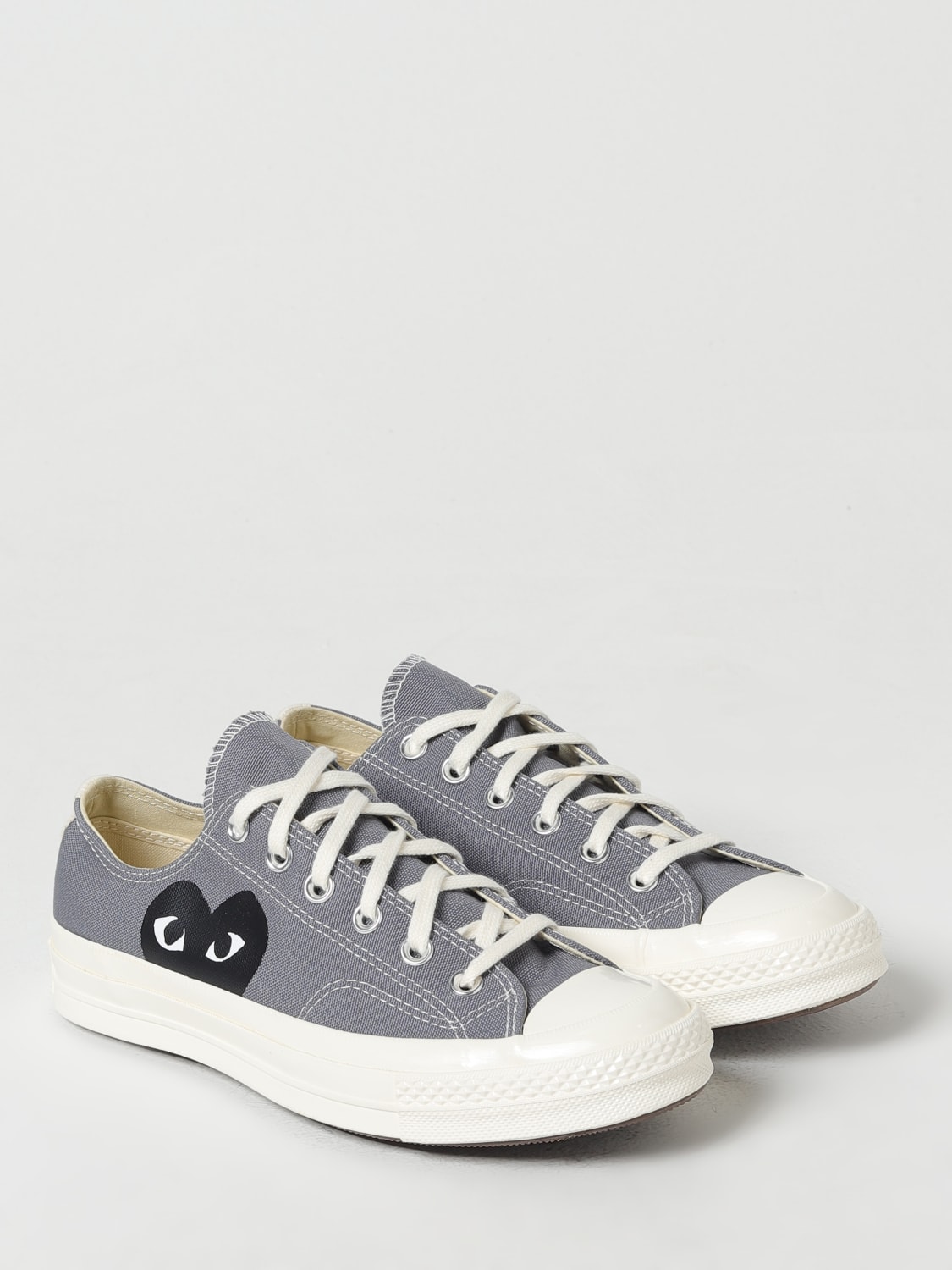 COMME DES GARÇONS PLAY X CONVERSE SNEAKERS: Shoes men Comme Des GarÇons Play X Converse, Grey - Img 2