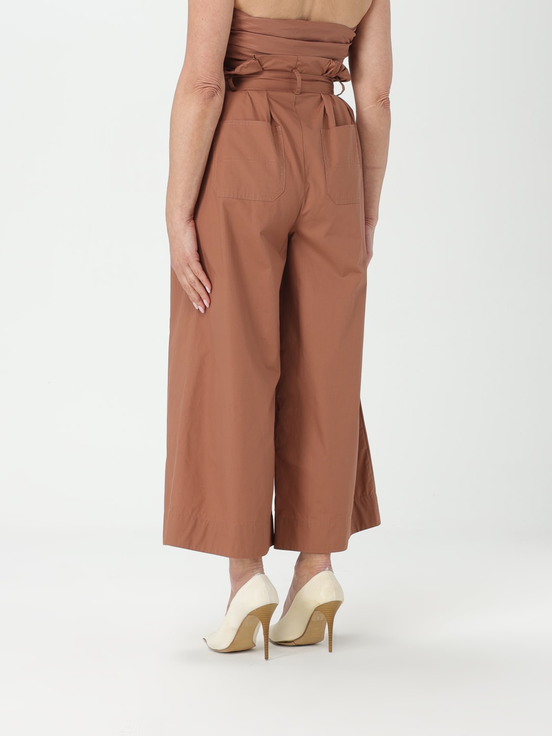 PINKO PANTS: Pants woman Pinko, Brown - Img 2