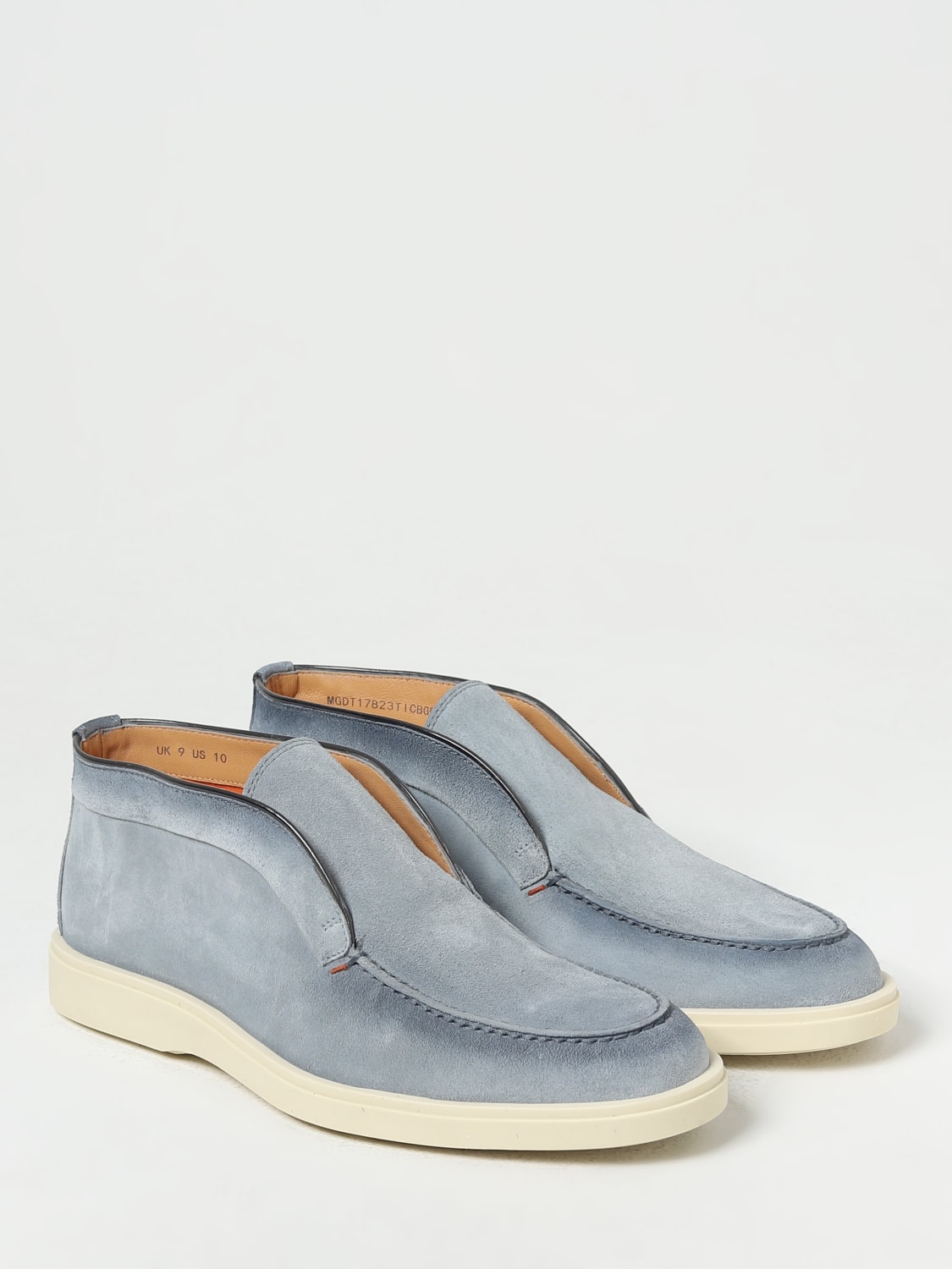 SANTONI BOOT: Loafers men Santoni, Blue - Img 2