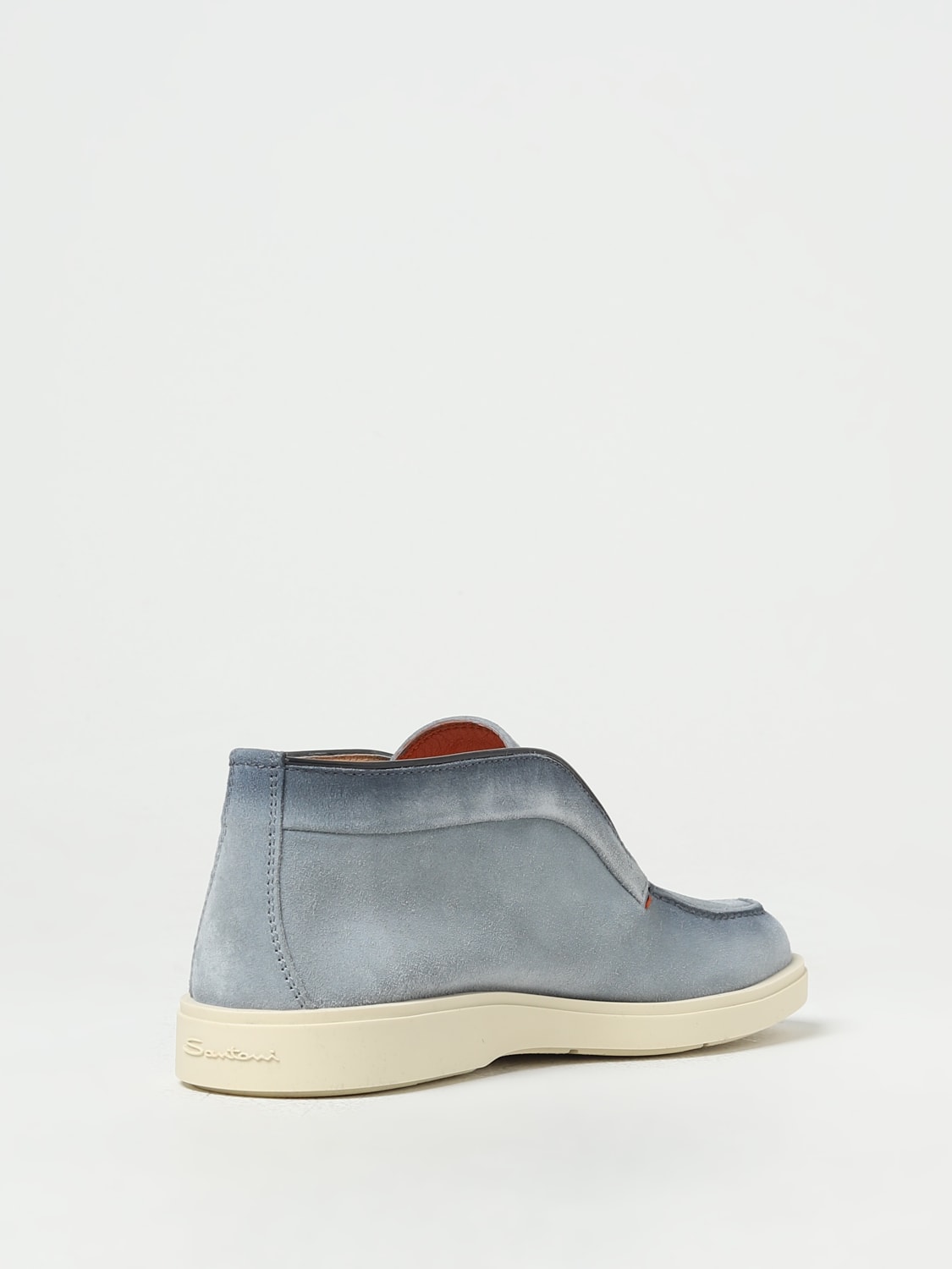 SANTONI BOOT: Loafers men Santoni, Blue - Img 3
