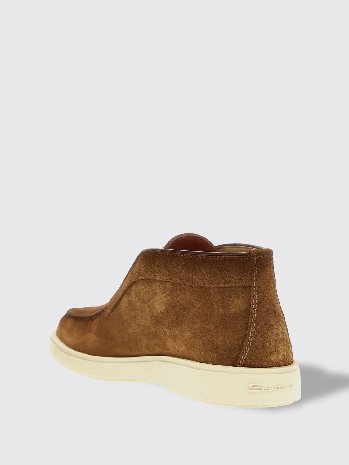 SANTONI STIEFELETTEN: Mokassins herren Santoni, Braun - Img 3