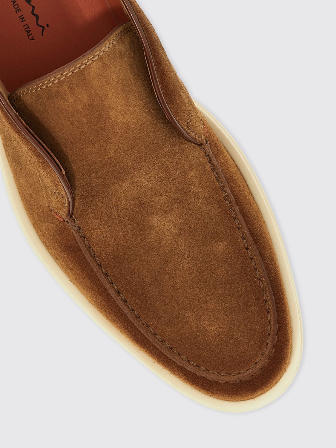 SANTONI STIEFELETTEN: Mokassins herren Santoni, Braun - Img 4