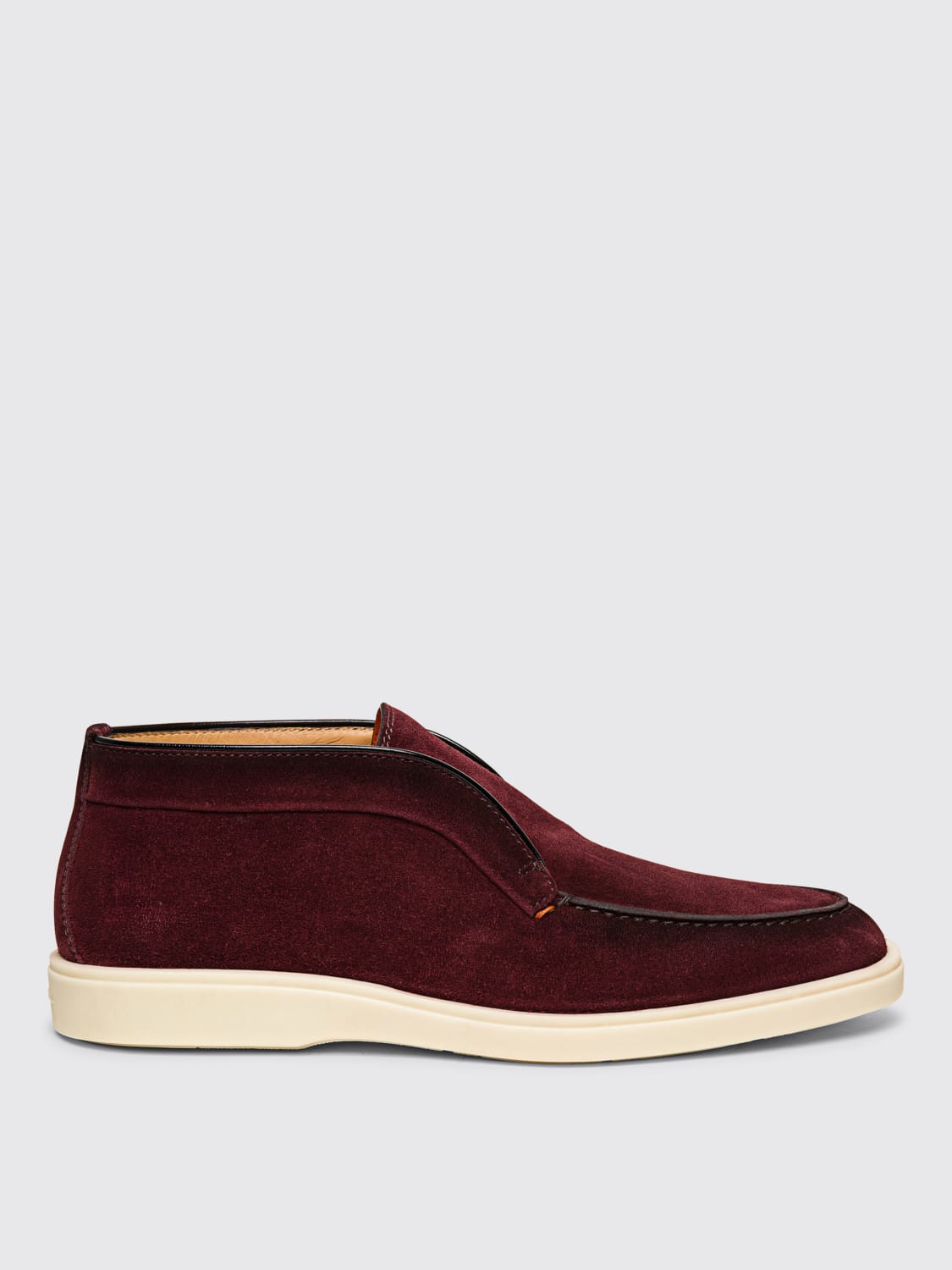 SANTONI CHUKKA BOOTS: Loafers men Santoni, Burgundy - Img 1