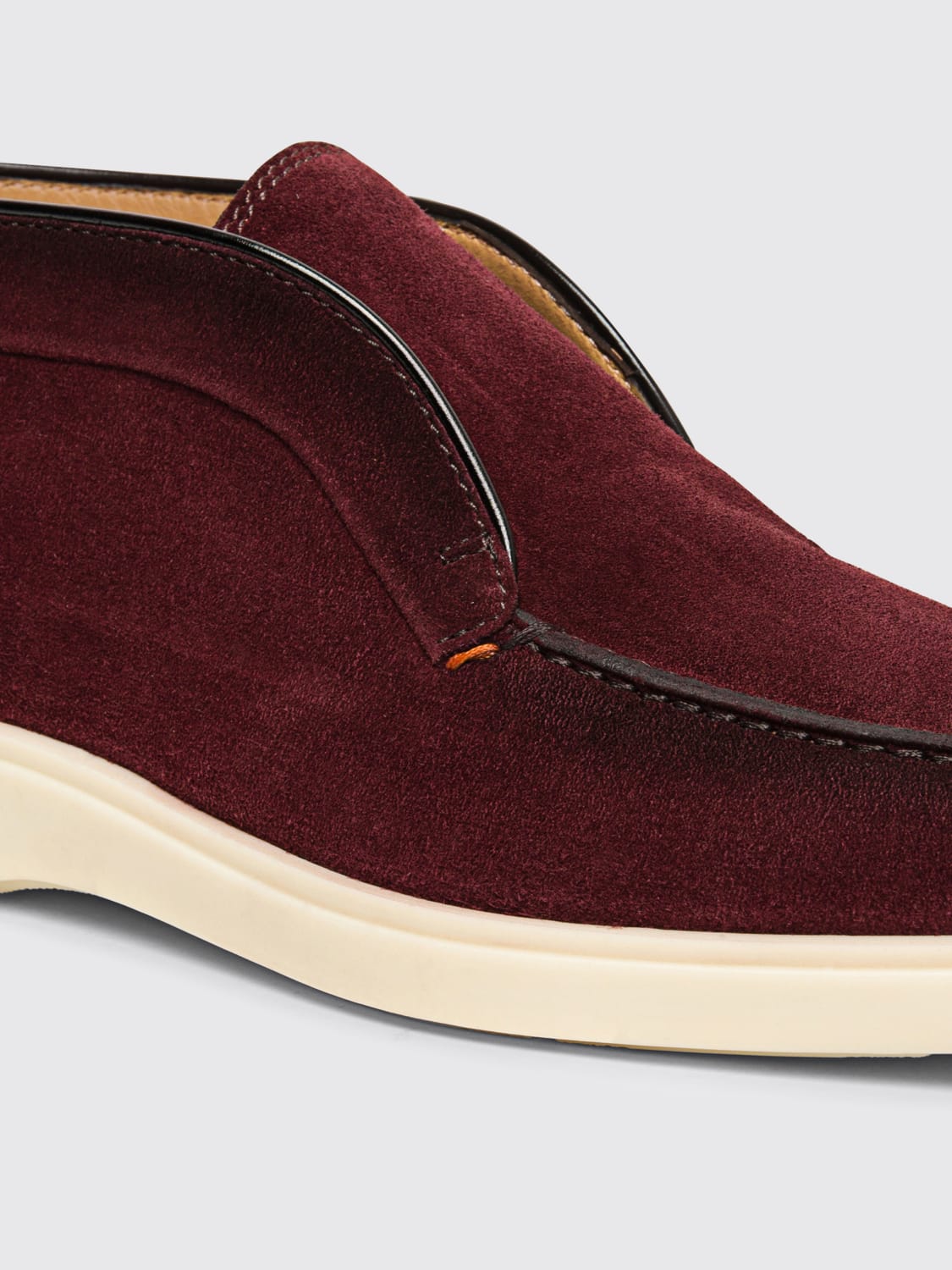 SANTONI CHUKKA BOOTS: Loafers men Santoni, Burgundy - Img 3