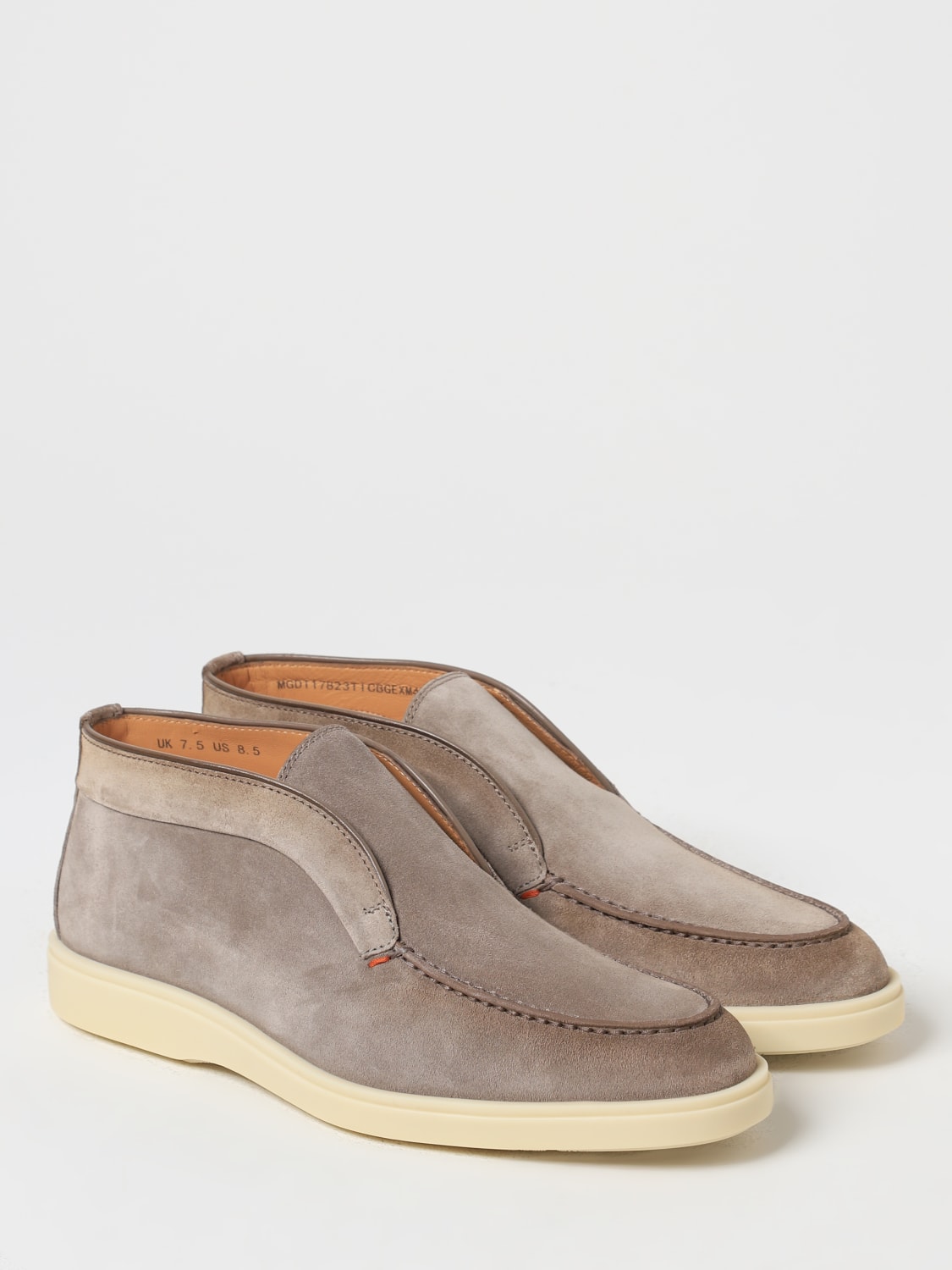 SANTONI STIEFELETTEN: Mokassins herren Santoni, Dark - Img 2